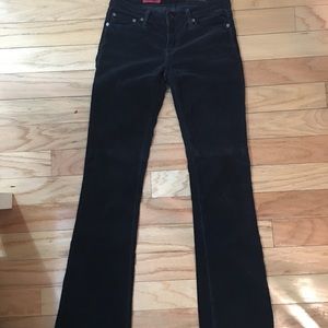Adriano Goldschmied Black Corduroy Pants, Size 26